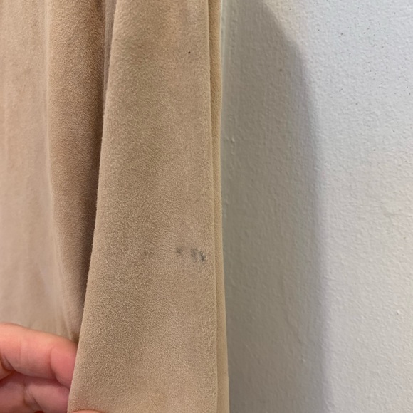 Balmain Pale Pink Suede Leather Top Size FR 38 - Picture 5 of 12